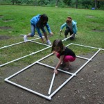 Children building at A Quiet Forest Daycare and preschool.
