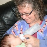 Irvina and baby at A Quiet Forest Daycare and Preschool in Duvall, WA.