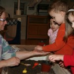 Learning science with daycare children at A Quiet Forest Daycare and Preschool in Duvall WA.