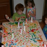 Group Art for children at A Quiet Forest Daycare and Preschool